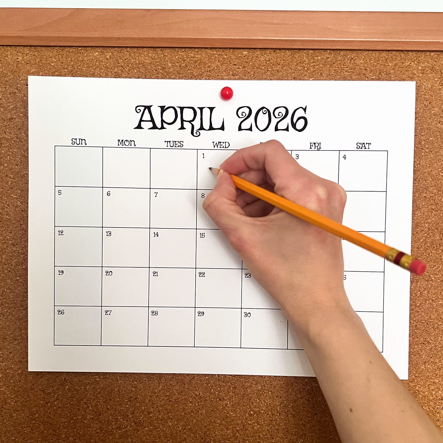 April 2026 Calendar (Printable PDF & PNG)