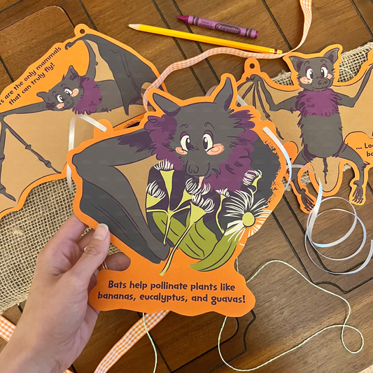 Bats Educational Series Paper Décor