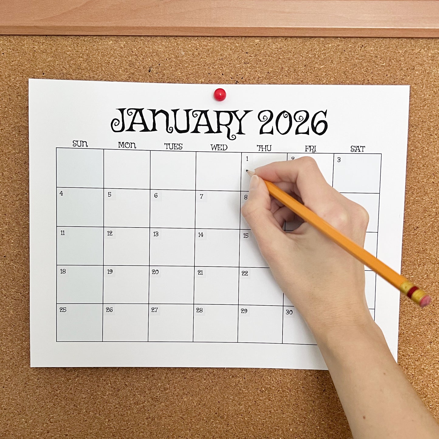 January 2026 Calendar (Printable PDF & PNG)