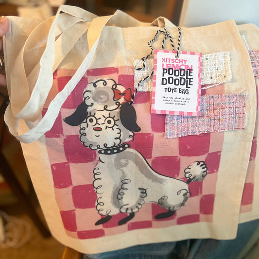 Poodle Doodle Tote Bag