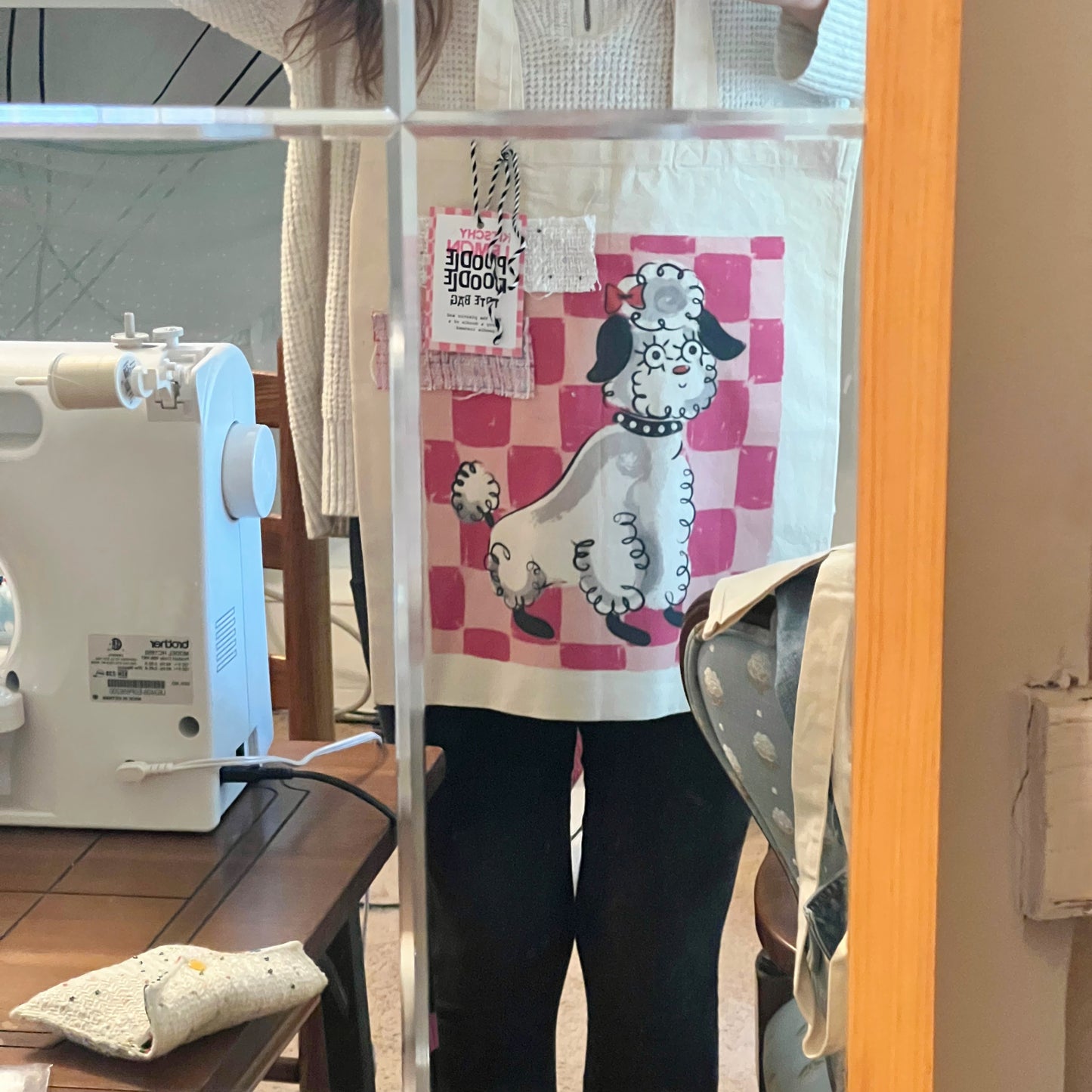 Poodle Doodle Tote Bag