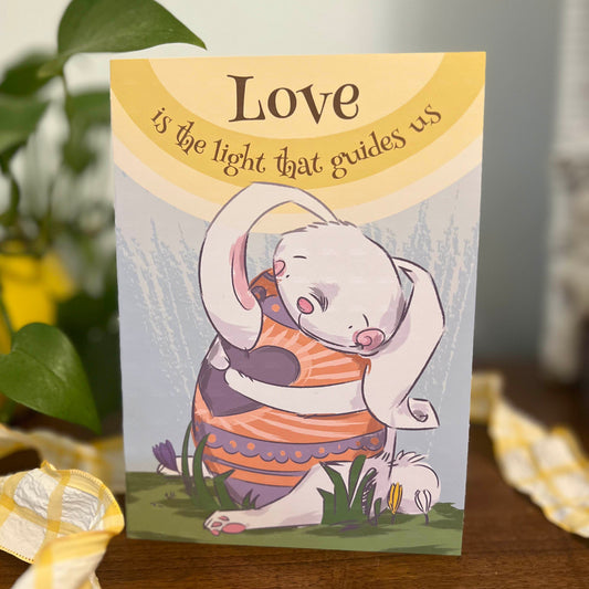 Love Is The Light That Guides Us Easter Card