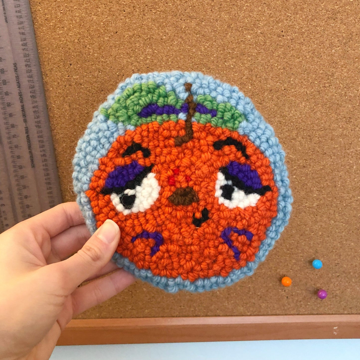 Humble Orange Mug Rug