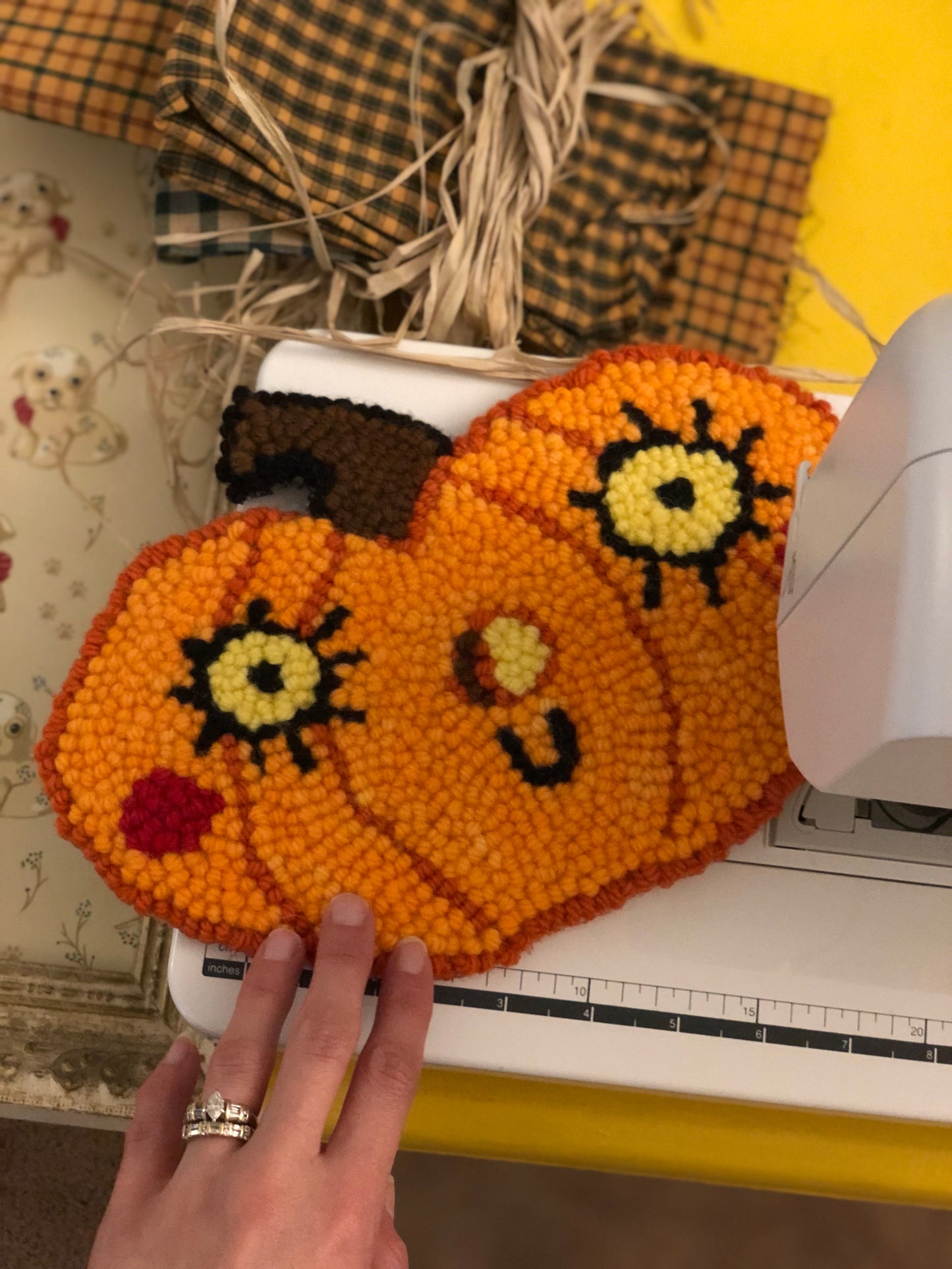 Harvest Pumpkin Hot Pad Wall Art
