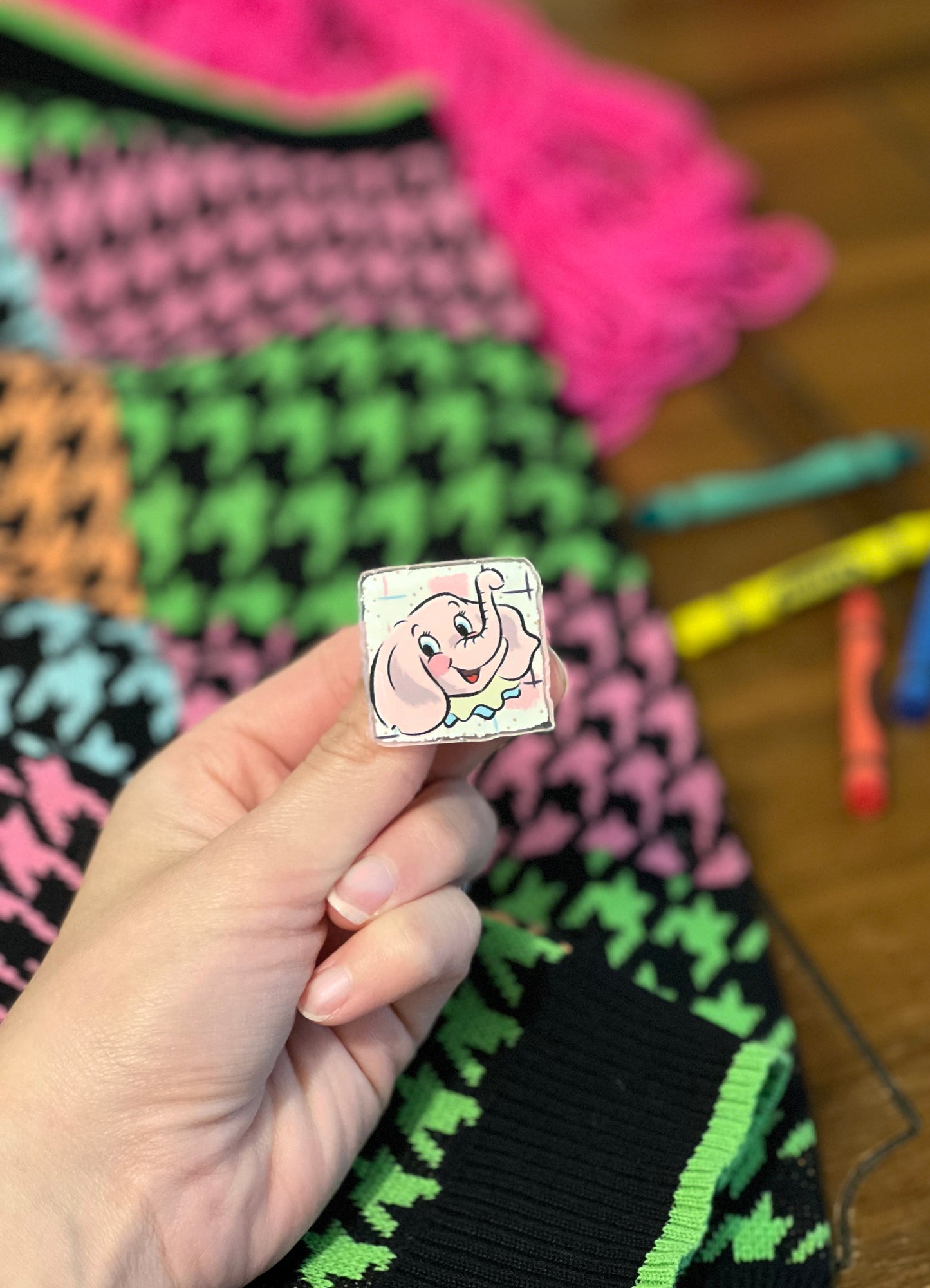 Pink Elephant Pin