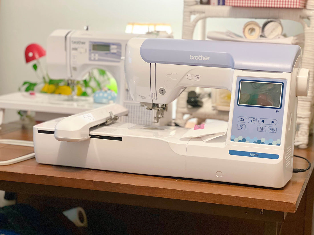 At Home Embroidery with the Brother PE900: Full Step-by-Step Tutorial on Creating Your Own Custom Embroidery Designs for Free