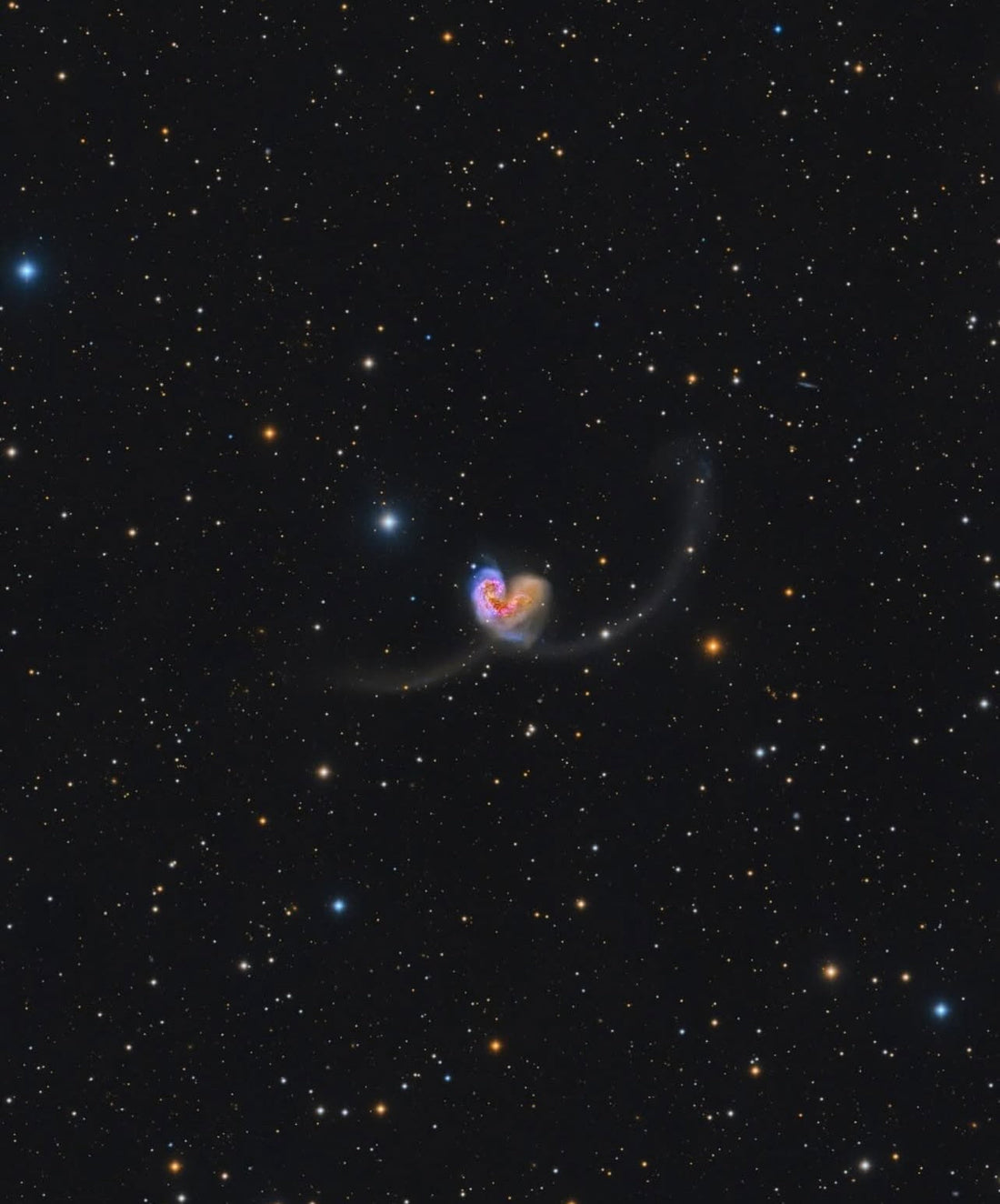 Two ancient systems drift close,