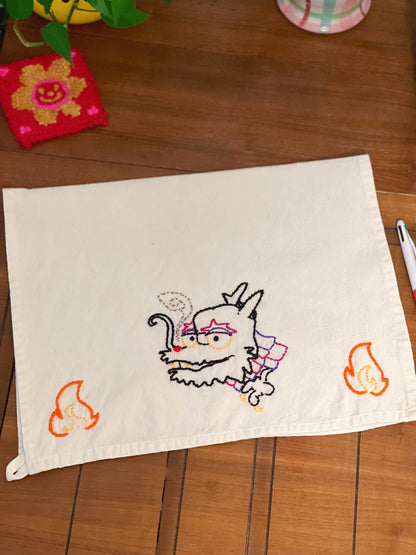 Jester Dragon Cotton Hand Towel