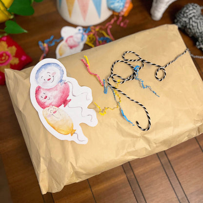 Printable Happy Birthday Balloons Gift Tags and Paper Decoration (PDF & JPG)
