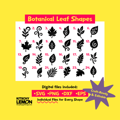 Botanical Leaf Shape Bundle