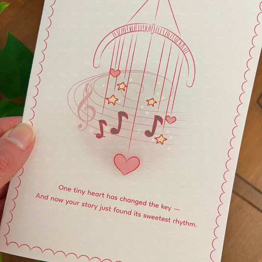 Sweetest Rhythm Baby Card | Expecting Parents Printable (PDF & PNG)
