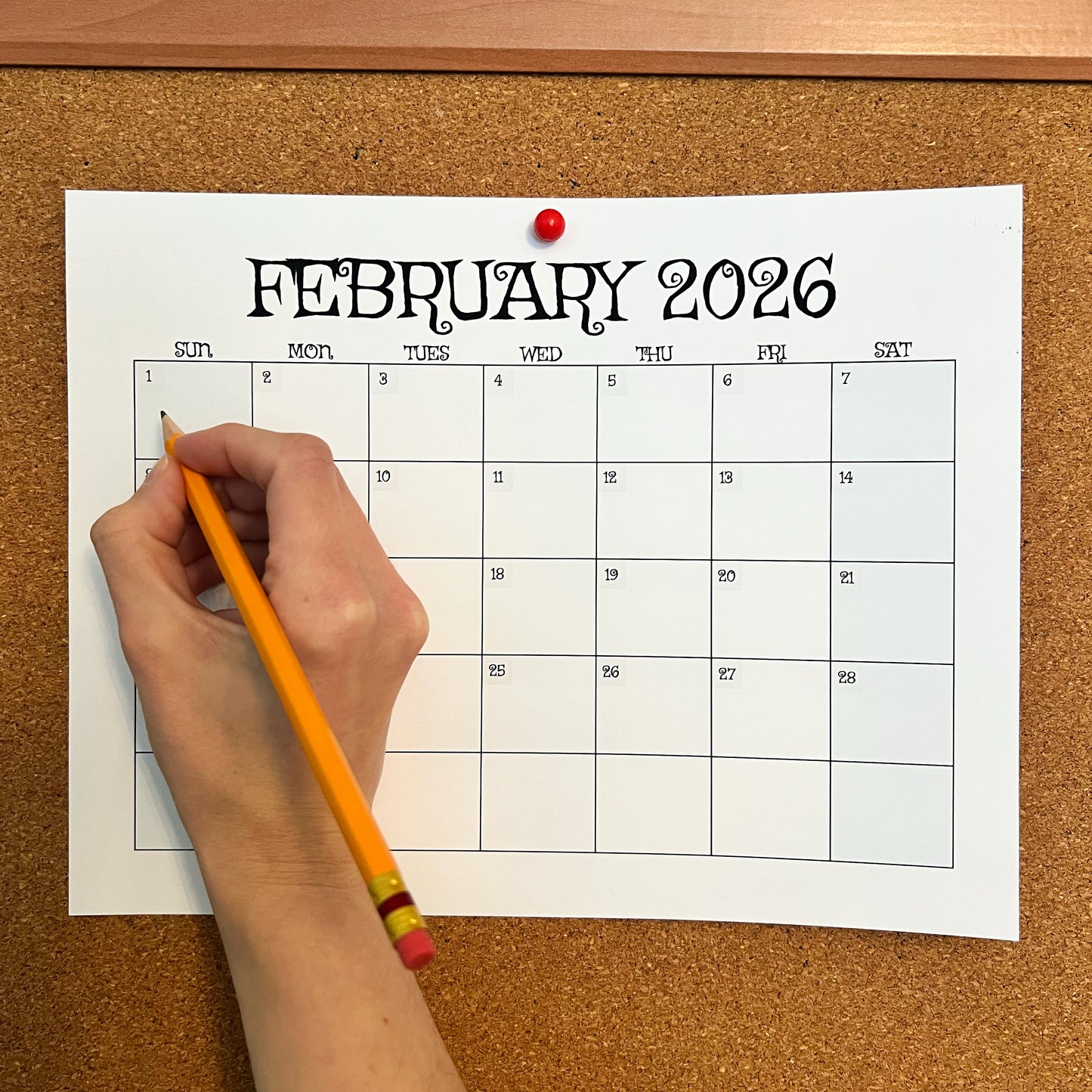 February 2026 Calendar (Printable PDF & PNG)