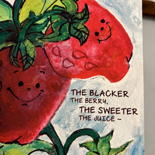 Load image into Gallery viewer, Anthropomorphic Strawberry Blacker The Berry Art Print (Physical Print)
