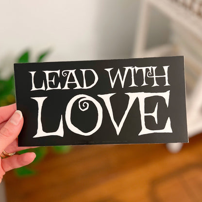 Lead with Love Bumper Sticker