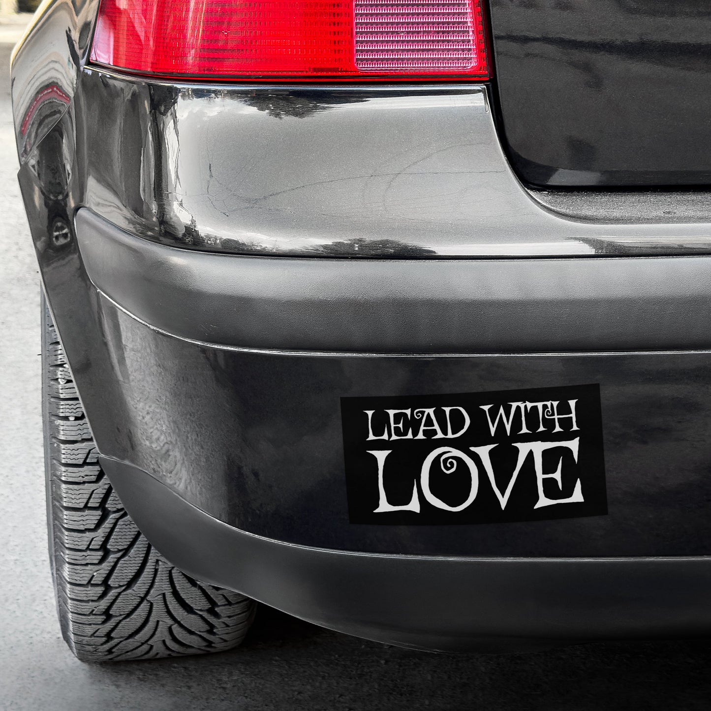 Lead with Love Bumper Sticker