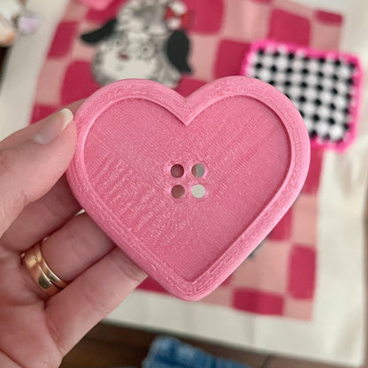 Big Pink Heart Button