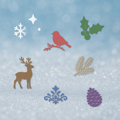 Timeless Winter Shape Bundle (SVG, PNG, DXF, & EPS)