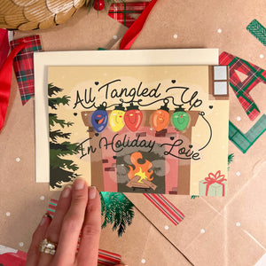 Tangled Up In Love Holiday Greeting Card