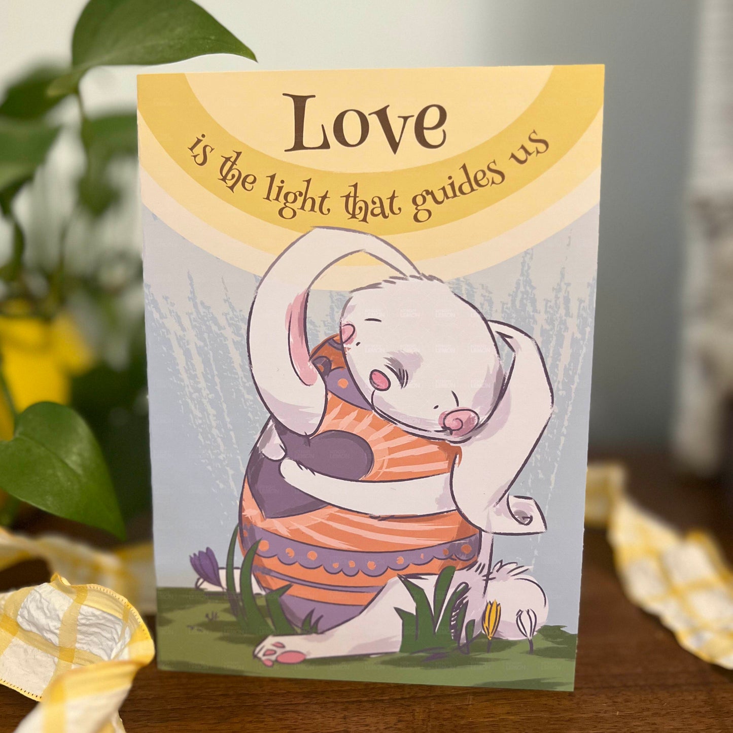Printable Love is the Guiding Light Easter Card (PDF & PNG)