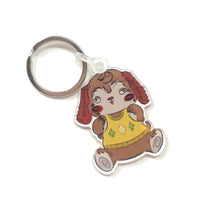 Load image into Gallery viewer, Vintage Bear Squeak Toy Doodle Acrylic Keychain
