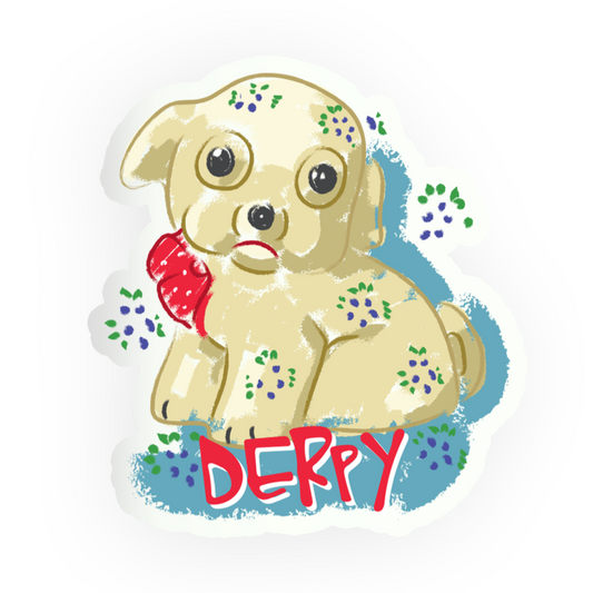 Derpy Dog Sticker