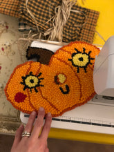 Load image into Gallery viewer, &quot;Happy Harvest&quot; Pumpkin Wall Hanging (... &amp; Hot Pad!)
