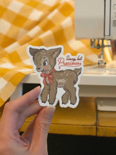 Load image into Gallery viewer, Sassy But Precious Kitsch Deer with Bow Vinyl Matte Sticker
