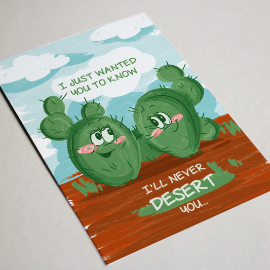 Southwest Cactus Love Greeting Card