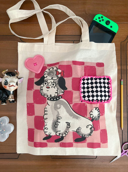 Poodle Doodle Tote Bag