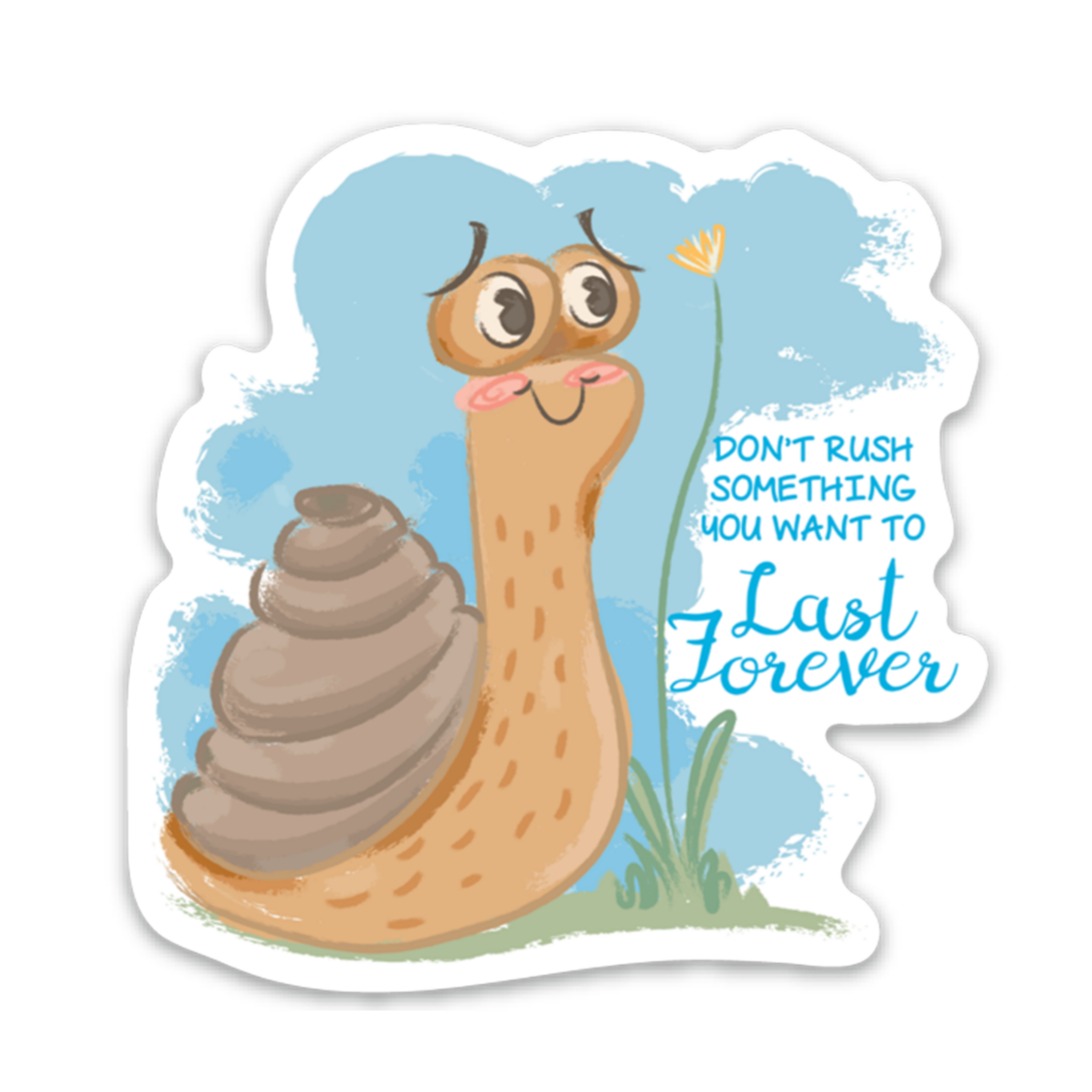 Vintage Inspired Don't Rush Forever Snail Magnet