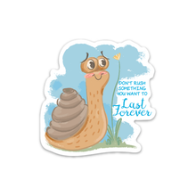 Load image into Gallery viewer, Don&#39;t Rush Forever Vintage Kitsch Snail Magnet
