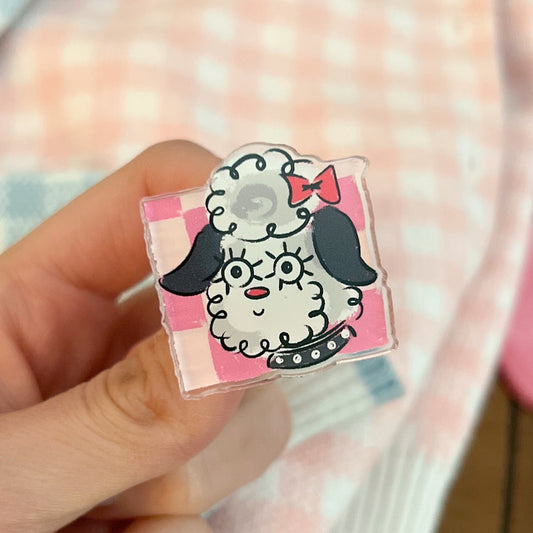 Poodle Doodle Pin